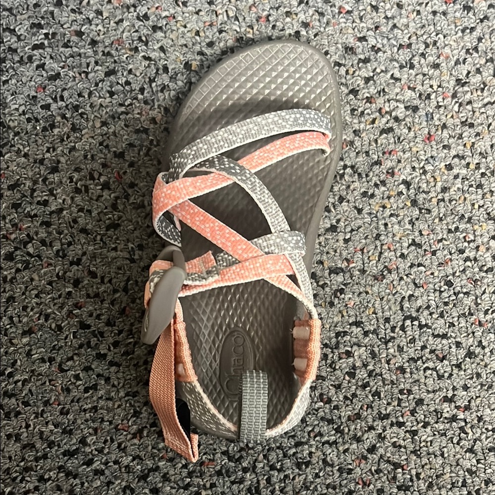Chaco Kids Sandals - Gray and Peach